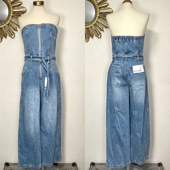Bayeas Annesa Denim Jumpsuit - Picture 2 of 16